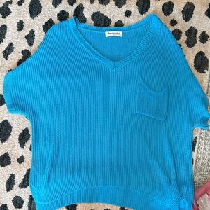 Impressions Turquoise Knit Sweater